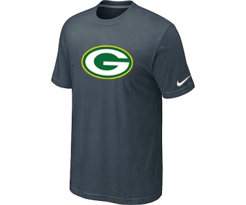 Green Bay Packers Sideline Legend Authentic Logo T-Shirt Grey