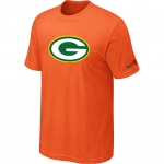 Green Bay Packers Sideline Legend Authentic Logo T-Shirt Orange