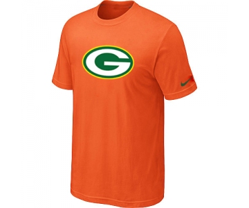 Green Bay Packers Sideline Legend Authentic Logo T-Shirt Orange