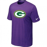 Green Bay Packers Sideline Legend Authentic Logo T-Shirt Purple