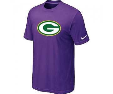 Green Bay Packers Sideline Legend Authentic Logo T-Shirt Purple