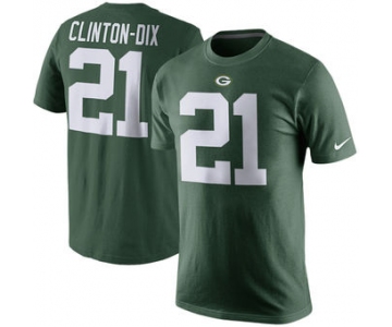 Men's Green Bay Packers 21 Ha Ha Clinton-Dix Nike Green Player Pride Name & Number T-Shirt