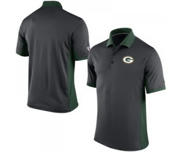 Men's Green Bay Packers Nike Charcoal Team Issue Performance Polo