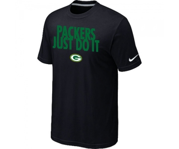 NFL Green Bay Packers Just Do It Black T-Shirt