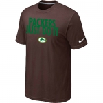 NFL Green Bay Packers Just Do It Brown T-Shirt