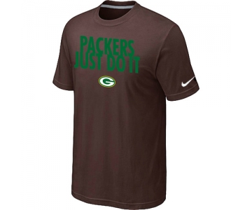 NFL Green Bay Packers Just Do It Brown T-Shirt