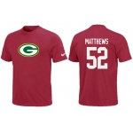 Nike Green Bay Packers  52 MATTHEWS Name & Number T-Shirt Red