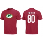 Nike Green Bay Packers Donald Driver Name & Number T-Shirt Green Red