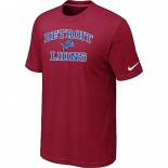 Detroit Lions Heart & Soul Red T-Shirt