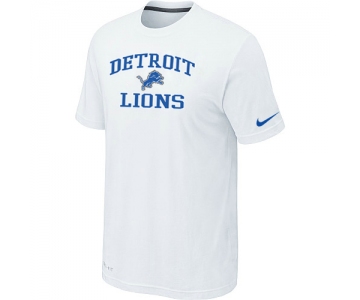 Detroit Lions Heart & Soul White T-Shirt