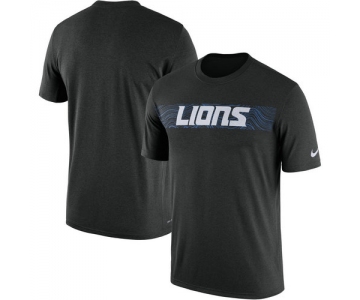 Detroit Lions Nike Black Sideline Seismic Legend T-Shirt