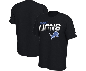 Detroit Lions Nike Sideline Line of Scrimmage Legend Performance T Shirt Black