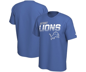 Detroit Lions Nike Sideline Line of Scrimmage Legend Performance T Shirt Blue