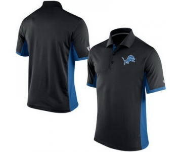 Men's Detroit Lions Nike Black Team Issue Performance Polo