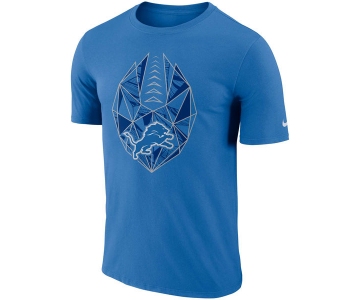 Men's Detroit Lions Nike Blue Fan Gear Icon Performance T-Shirt