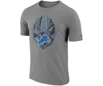 Men's Detroit Lions Nike Gray Fan Gear Icon Performance T-Shirt