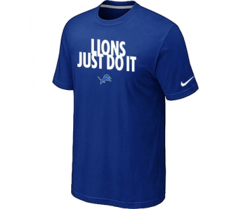 NFL Detroit Lions Just Do It Blue T-Shirt