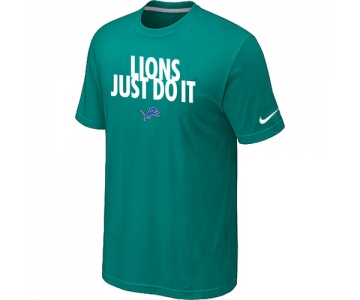 NFL Detroit Lions Just Do It Green T-Shirt