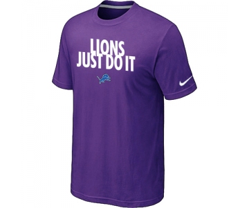 NFL Detroit Lions Just Do It Purple T-Shirt