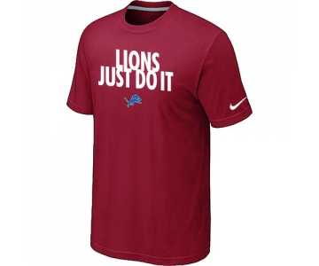 NFL Detroit Lions Just Do It Red T-Shirt