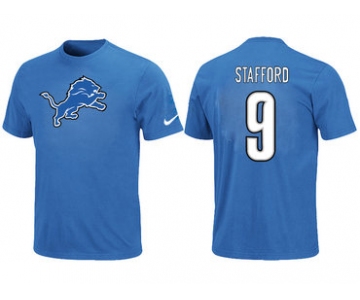 Nike Detroit Lions 9 Matthew Stafford Name & Number T-Shirt