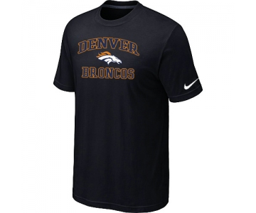Denver Broncos Heart & Soul Black T-Shirt