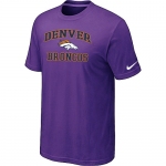 Denver Broncos Heart & Soul Purple T-Shirt