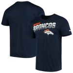 Denver Broncos Nike Sideline Line of Scrimmage Legend Performance T Shirt Navy