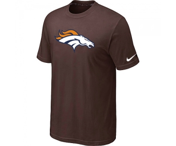 Denver Broncos Sideline Legend Authentic Logo T-Shirt Brown