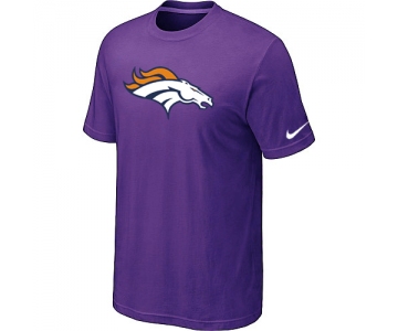 Denver Broncos Sideline Legend Authentic Logo T-Shirt Purple