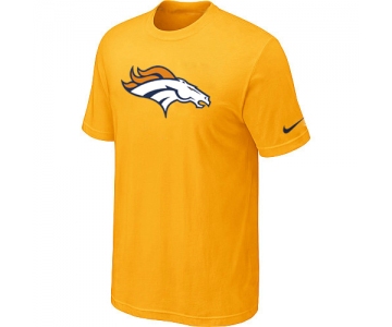 Denver Broncos Sideline Legend Authentic Logo T-Shirt Yellow