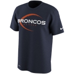 Men's Denver Broncos Nike Navy Legend Icon Logo Performance T-Shirt