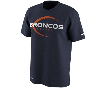 Men's Denver Broncos Nike Navy Legend Icon Logo Performance T-Shirt