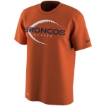 Men's Denver Broncos Nike Orange Legend Icon Logo Performance T-Shirt