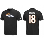 Nike Denver Broncos Peyton 18 Manning Name & Number T-Shirt Black