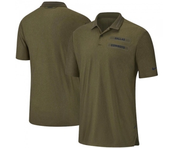 Dallas Cowboys Nike Salute to Service Sideline Polo Olive