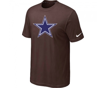 Dallas Cowboys Sideline Legend Authentic Logo T-Shirt Brown