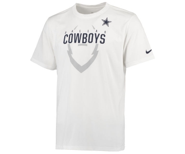 Men's Dallas Cowboys Nike White Legend Icon Performance T-Shirt