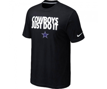 NFL Dallas cowboys Just Do It Black T-Shirt