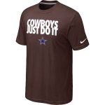 NFL Dallas cowboys Just Do It Brown T-Shirt