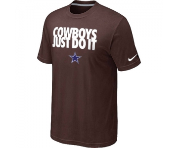 NFL Dallas cowboys Just Do It Brown T-Shirt