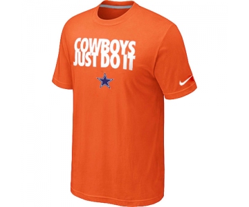 NFL Dallas cowboys Just Do It Orange T-Shirt