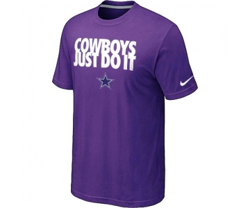 NFL Dallas cowboys Just Do It Purple T-Shirt