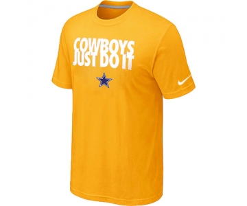 NFL Dallas cowboys Just Do It Yellow T-Shirt