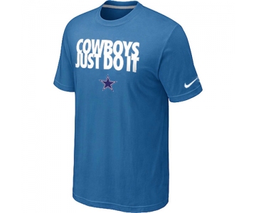 NFL Dallas cowboys Just Do It light Blue T-Shirt