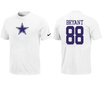 Nike Dallas Cowboys 88 BRYANT Name & Number T-Shirt White