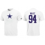 Nike Dallas Cowboys 94 WARE Name & Number T-Shirt White