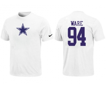 Nike Dallas Cowboys 94 WARE Name & Number T-Shirt White