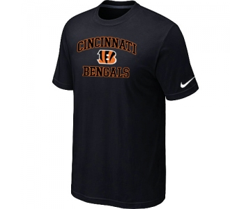 Cincinnati Bengals Heart & Soul Black T-Shirt