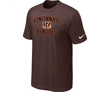 Cincinnati Bengals Heart & Soul Brown T-Shirt